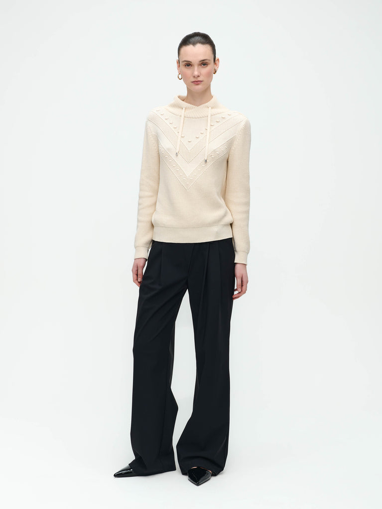 jane lushka Nadig Pullover Ecru