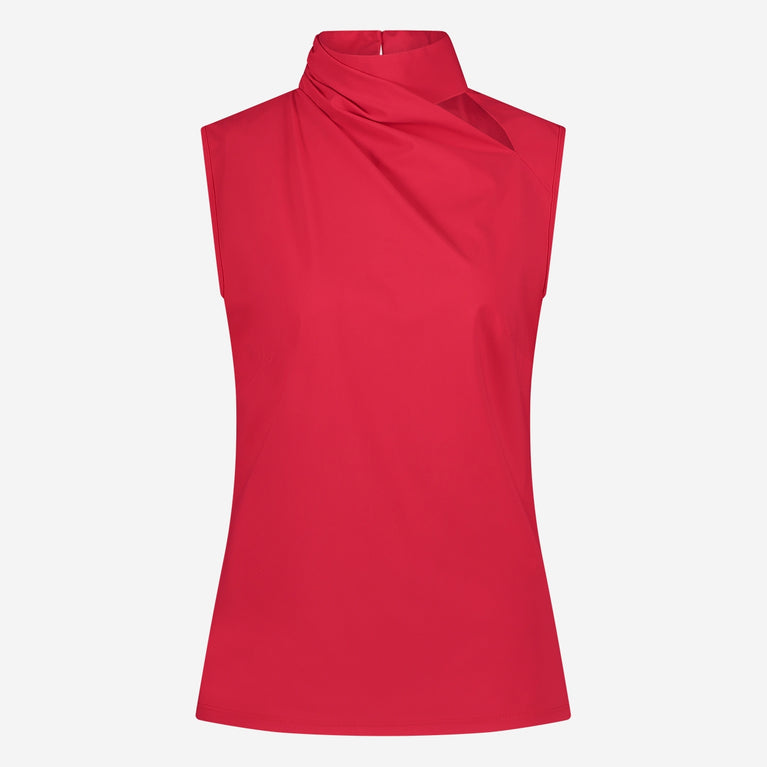 Jane Lushka Naomi Strech Technical Jersey Top Red