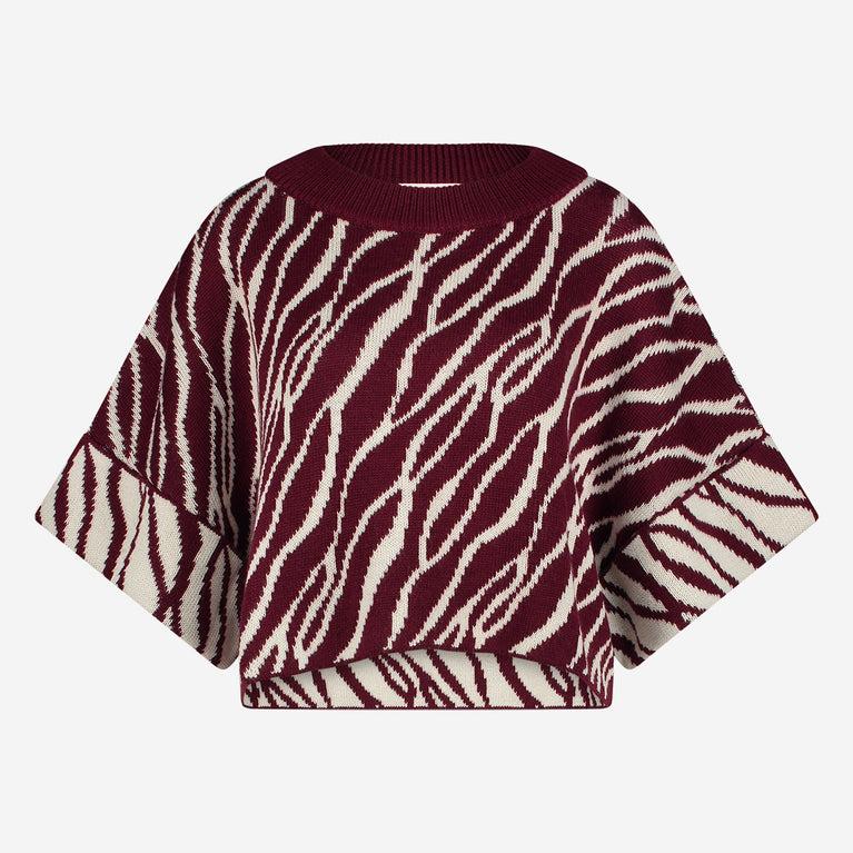 Jane Lushka Nouhaila Studio Pullover Bordo