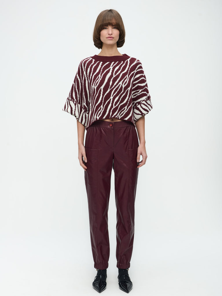 jane lushka Nouhaila Studio Pullover Bordo