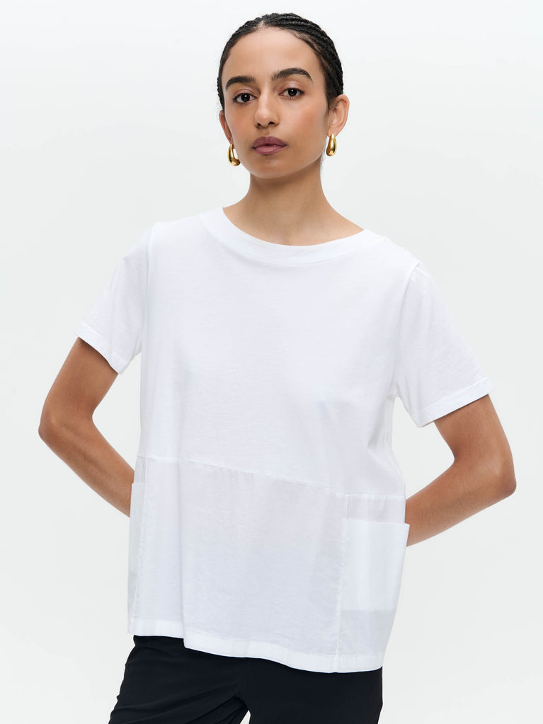 Jane Lushka Oversize Cotton Top T132 White