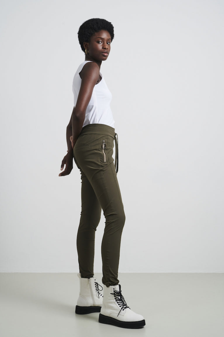 Jane Lushka Pants Anna Technical Jersey Army
