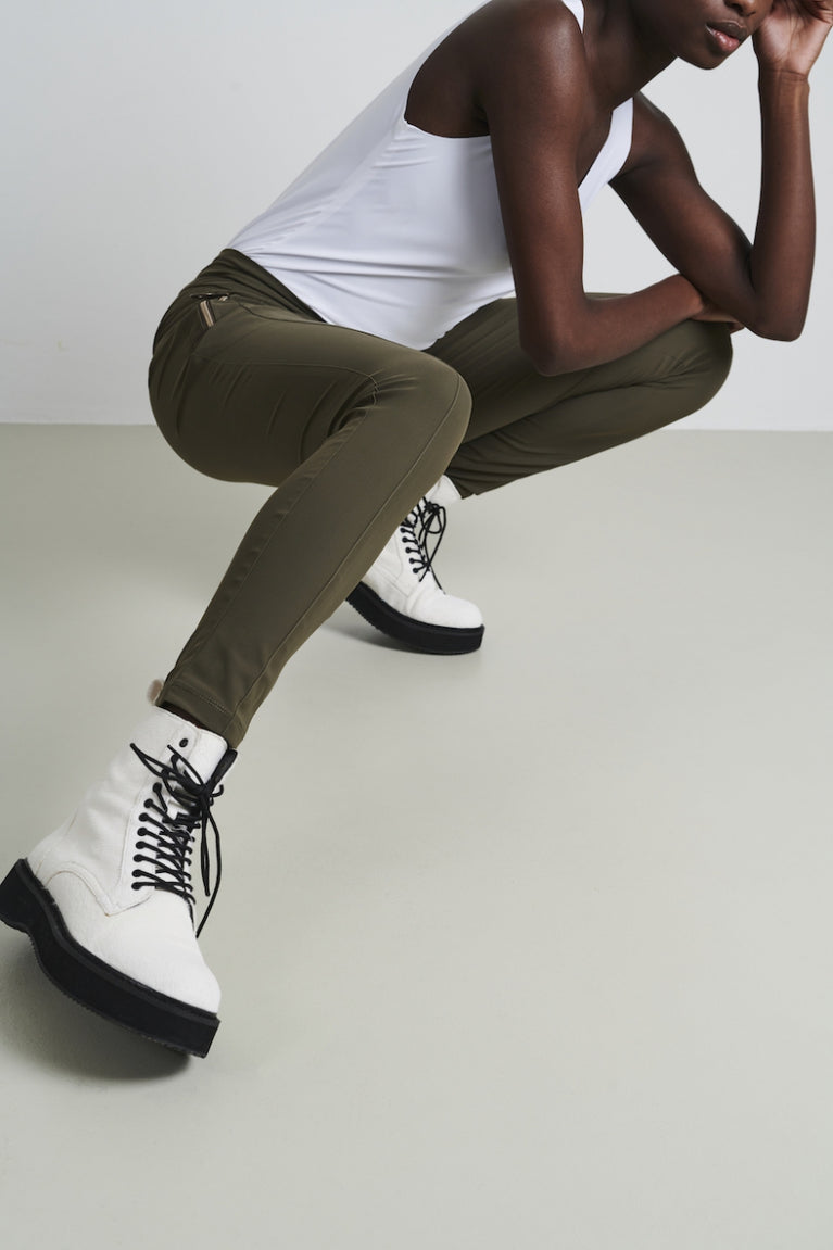 Jane Lushka Pants Anna Technical Jersey Army