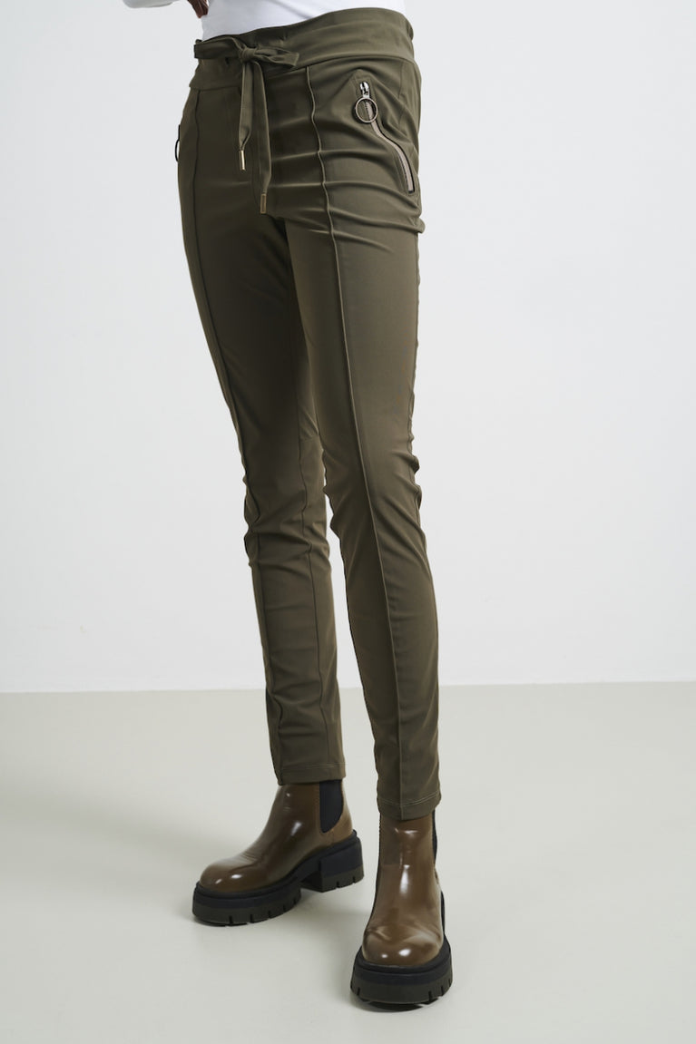 Jane Lushka Pants Emma Technical Jersey Army