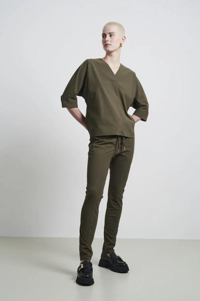 Jane Lushka Pants Idris Technical Jersey Army