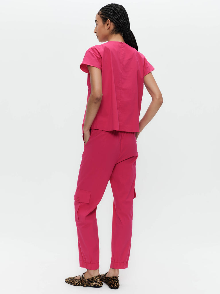 Jane Lushka Papavero Cotton Top Fuxia
