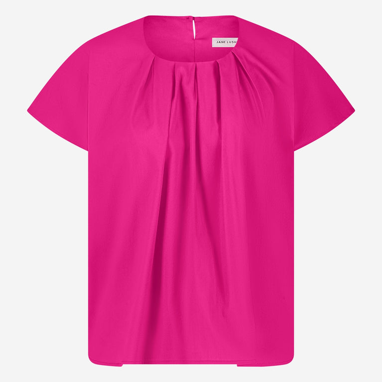 Jane Lushka Papavero Cotton Top Fuxia