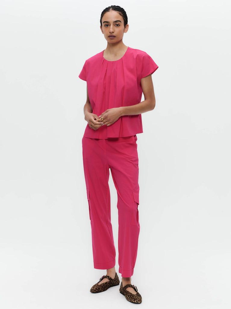 jane lushka Papavero cotton top Fuxia
