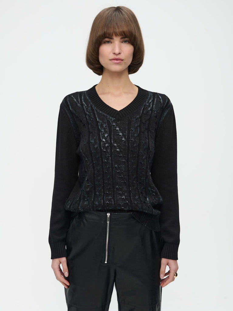 jane lushka Print Pullover Black