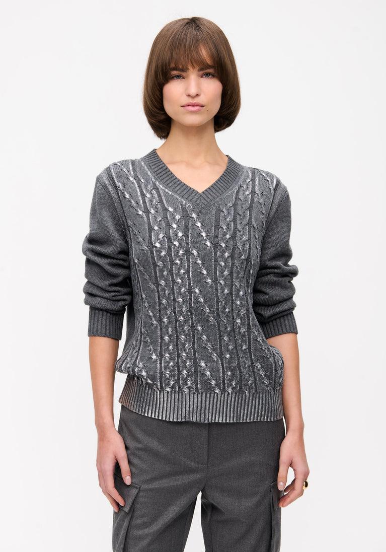 Jane Lushka Print Pullover Grey