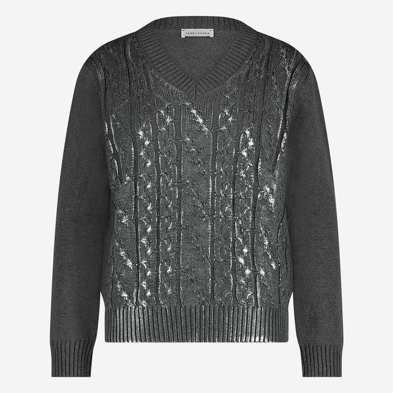 Jane Lushka Print Pullover Grey