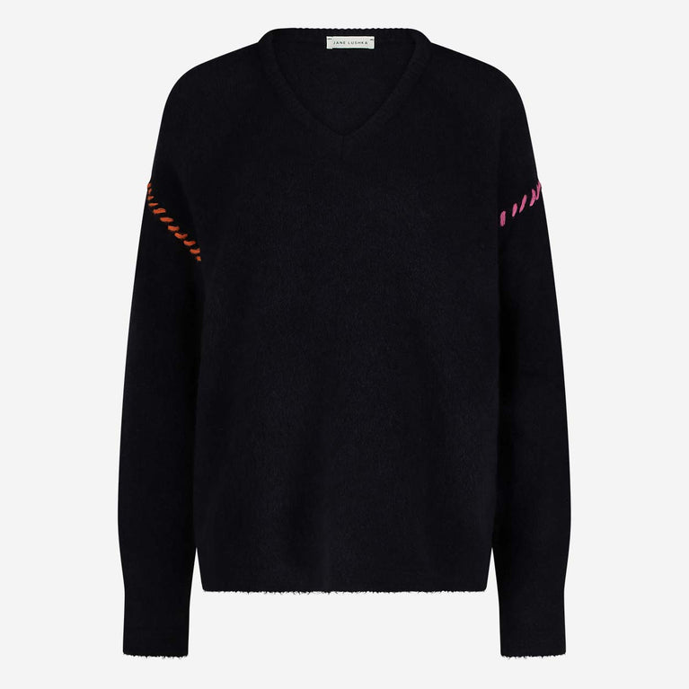 Jane Lushka Pullover Hand Made 2202A1 Blue