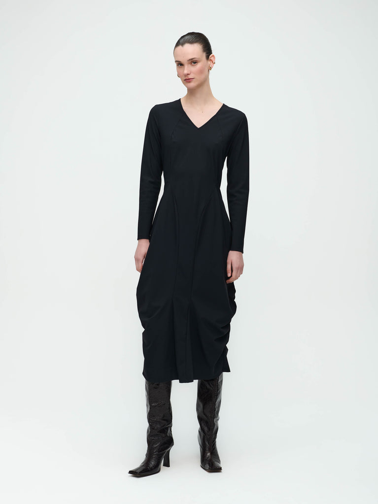 jane lushka Ria Dress Technical Jersey Black