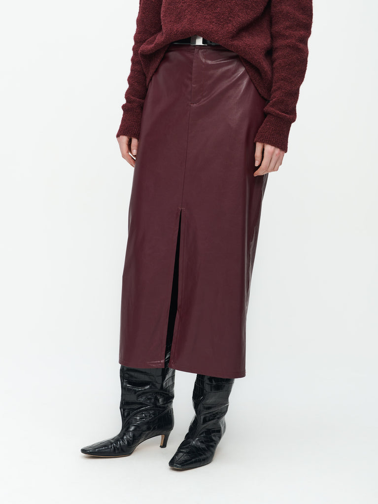 Jane Lushka Rill Skirt Bordo
