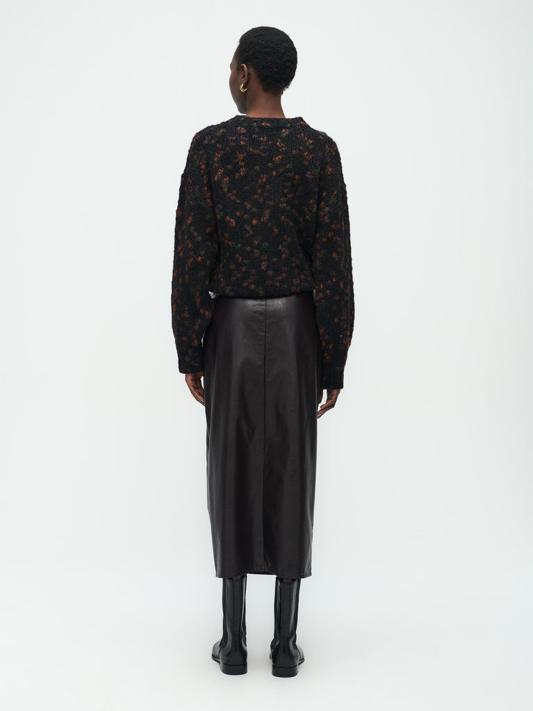 Jane Lushka Rill Skirt Brown