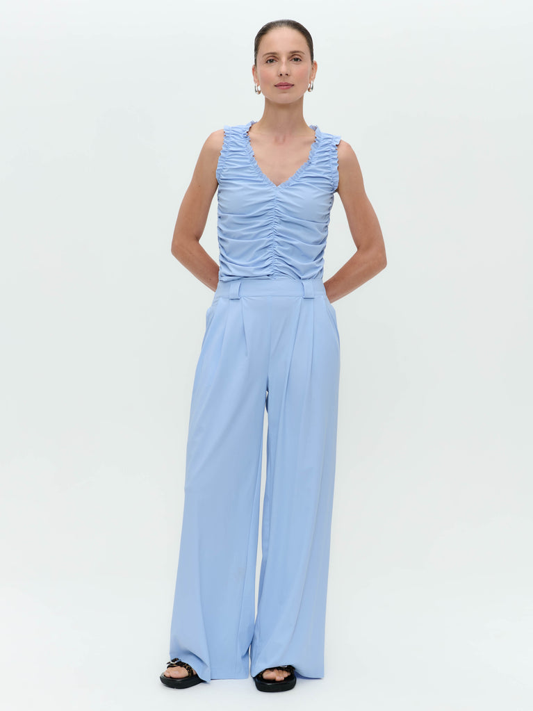 jane lushka Romana top technical jersey Mid Blue