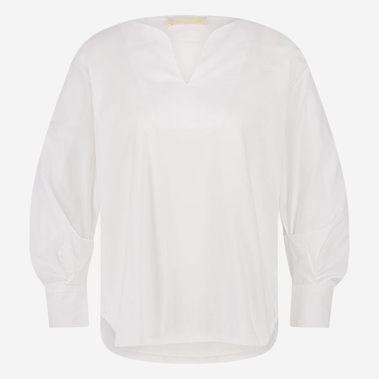 Jane Lushka Sally Mix Cotton Top White