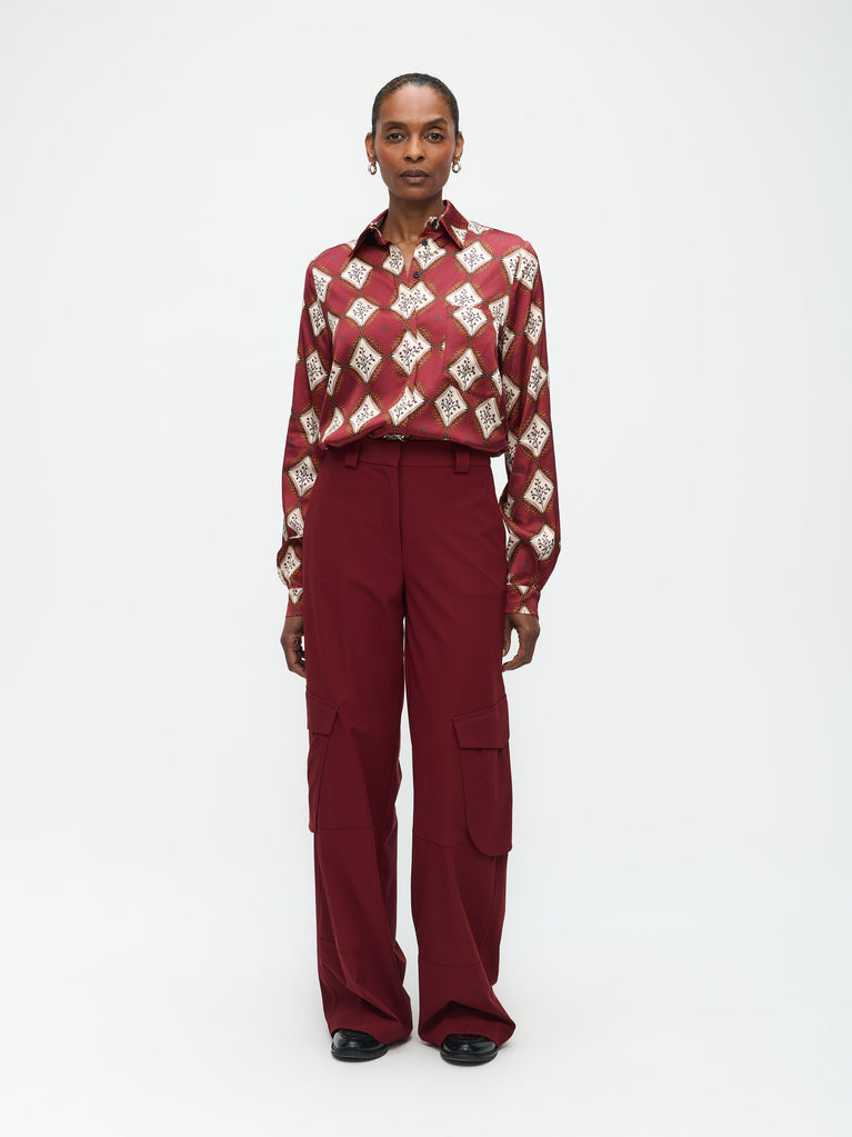 jane lushka San Pants Technical Jersey Amaranto