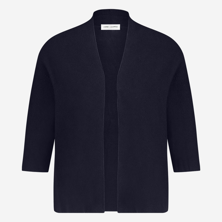 Jane Lushka Seamless Cotton Cardigan 394 Blue