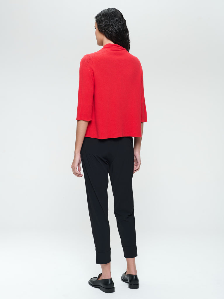 Jane Lushka Seamless Cotton Cardigan 394 Corallo