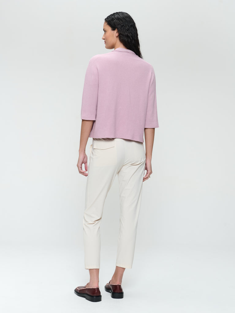 Jane Lushka Seamless Cotton Cardigan 394 Rosa