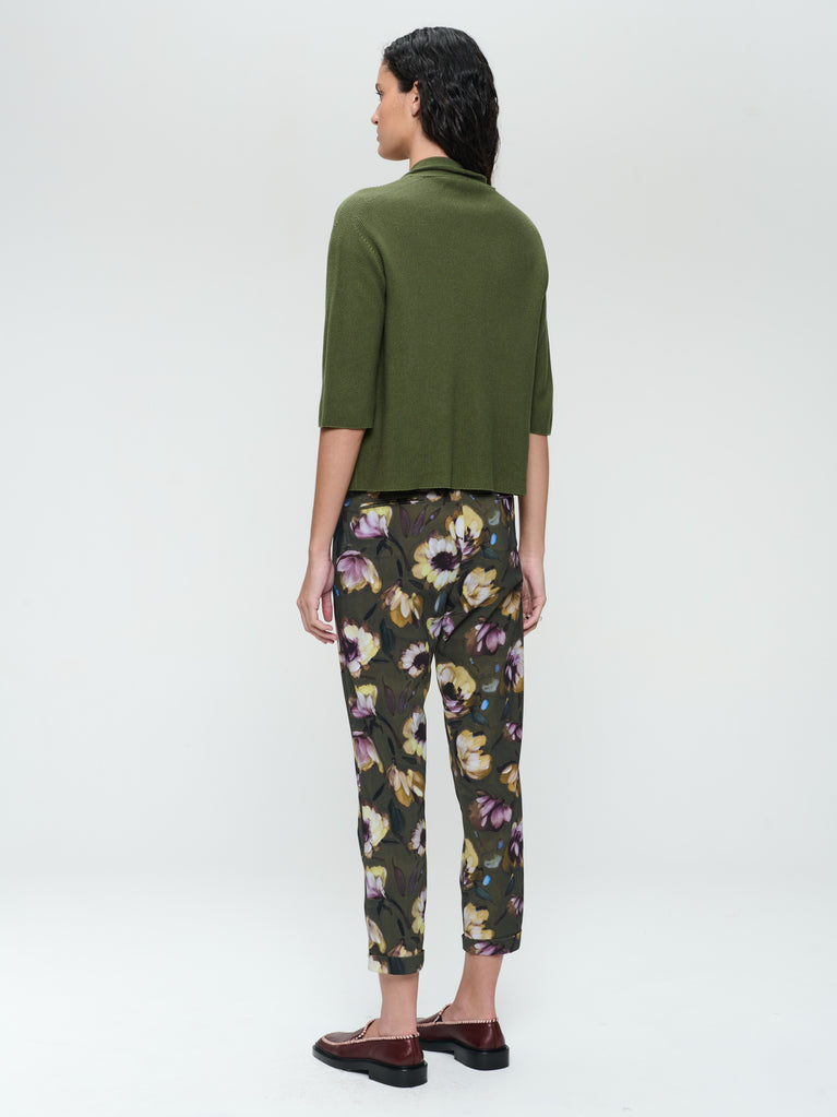 Jane Lushka Seamless Cotton Cardigan 394 Verde