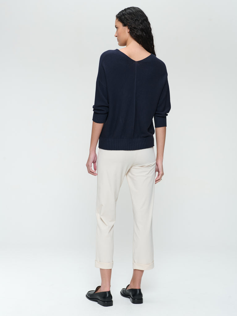 Jane Lushka Seamless Cotton Pullover 317 Blue