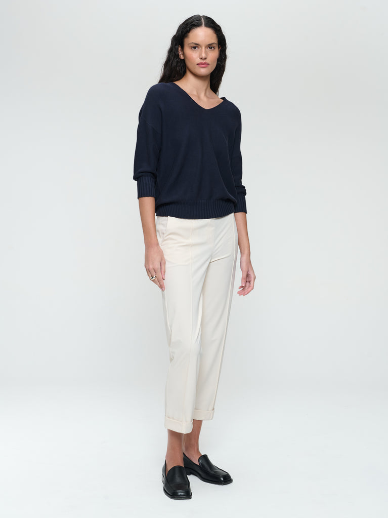 jane lushka Seamless cotton pullover 317 Blue