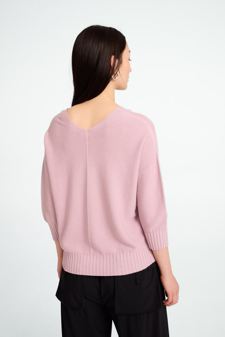 Jane Lushka Seamless Cotton Pullover 317 Rosa