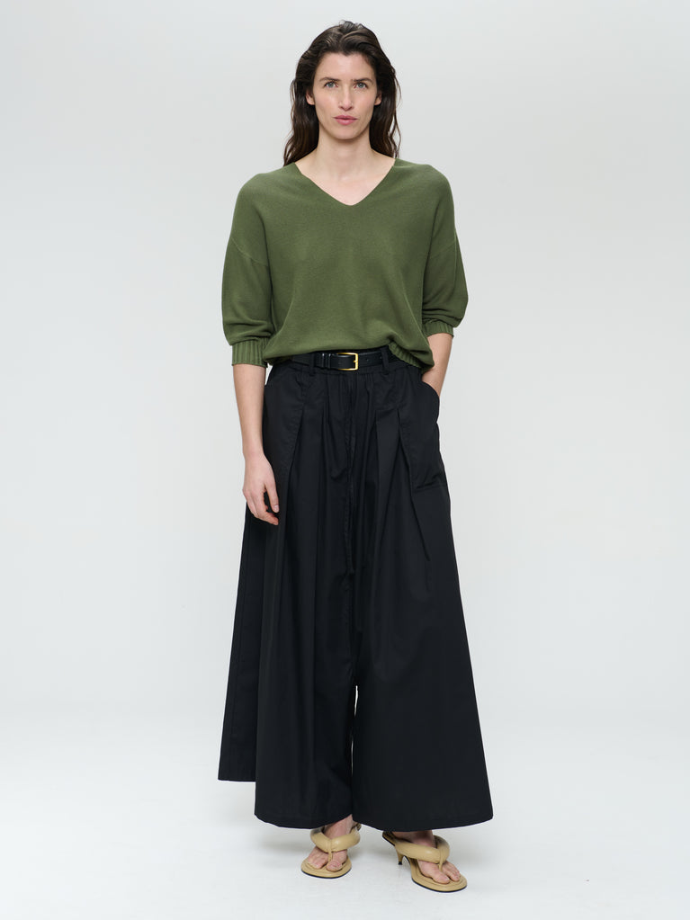 jane lushka Seamless cotton pullover 317 Verde