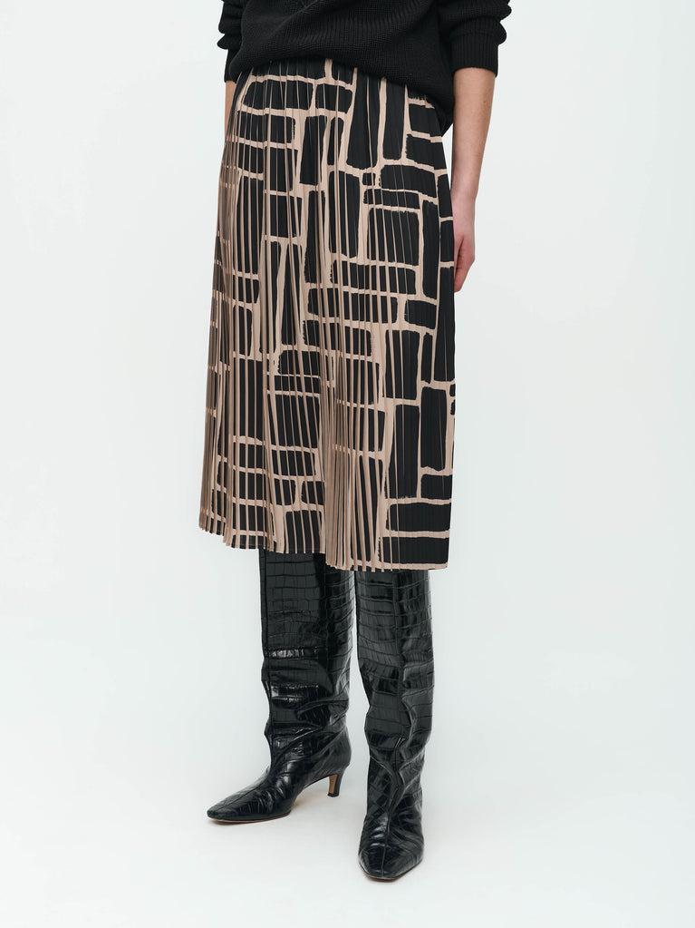 Jane Lushka Senia Studio Skirt Black Beige