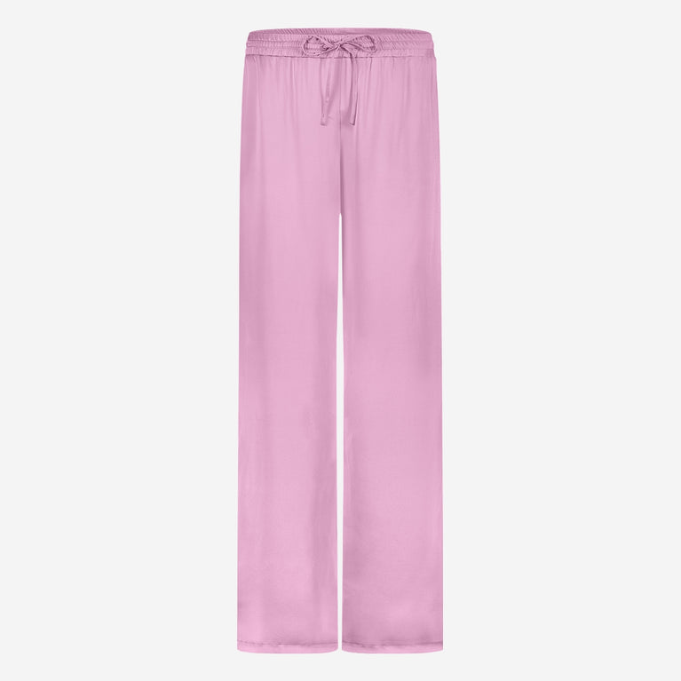 Jane Lushka Simone Saten Viscose Pants Pink