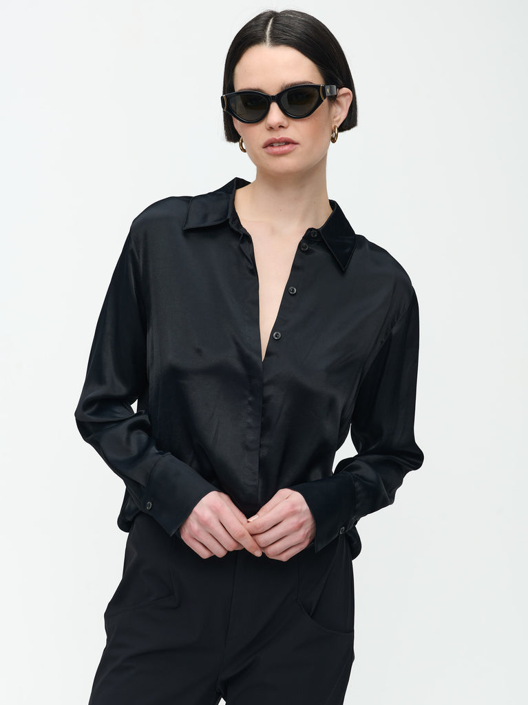 Jane Lushka Sofi Viscose Blouse Black