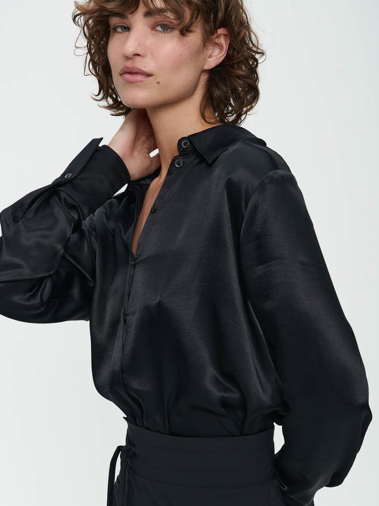 Jane Lushka Sofi Viscose Blouse Black