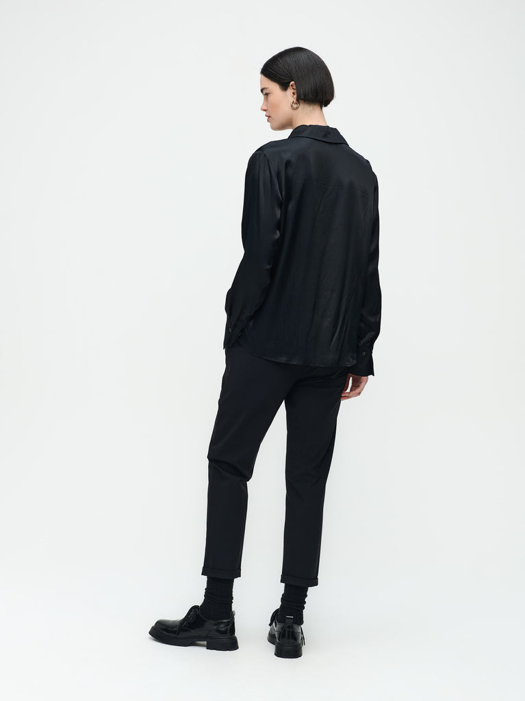 Jane Lushka Sofi Viscose Blouse Black
