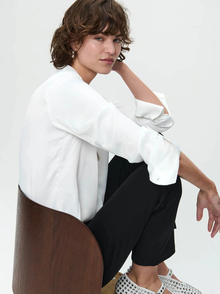 Jane Lushka Sofi Viscose Blouse White