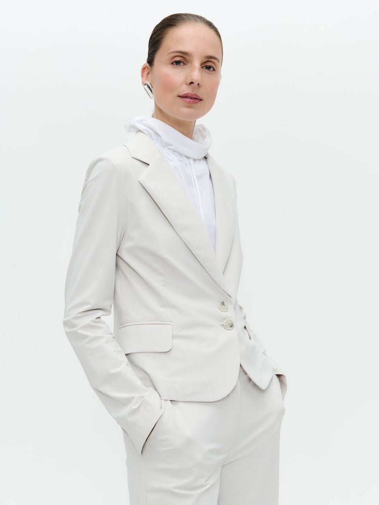 Jane Lushka Solomon Blazer Technical Jersey Sand