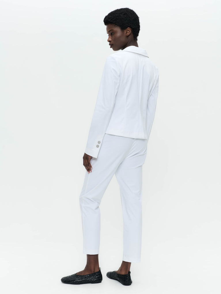 Jane Lushka Solomon Blazer Technical Jersey White