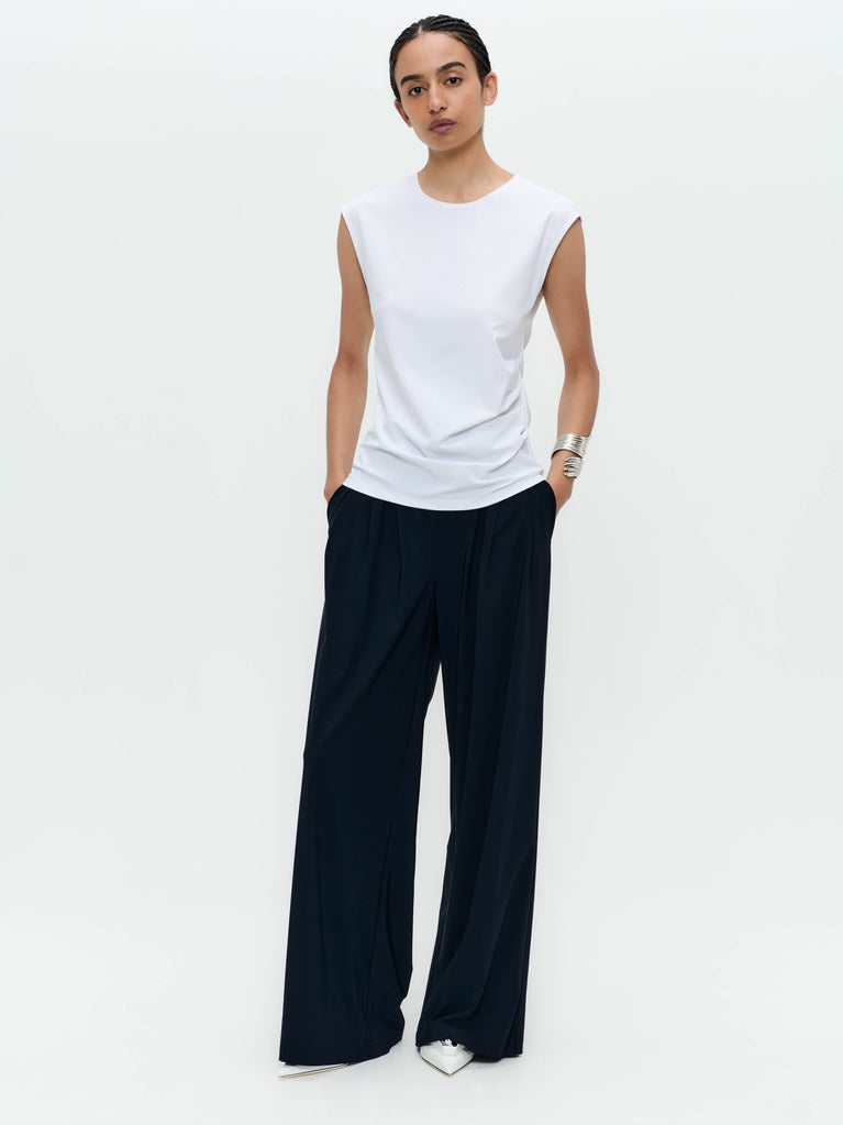 jane lushka Stevie top technical jersey White