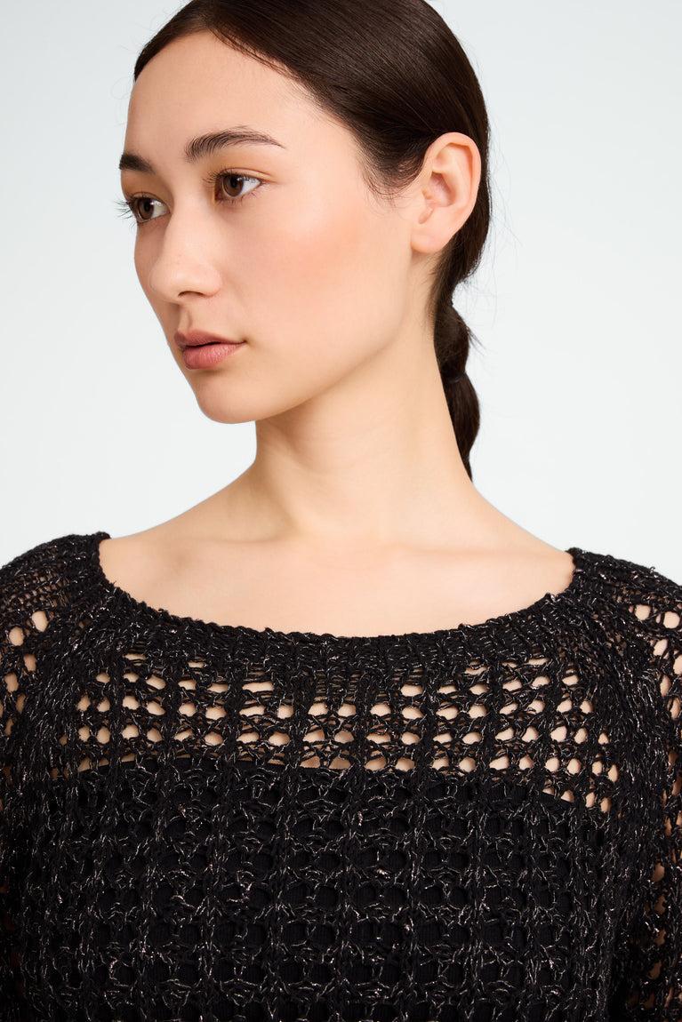 Jane Lushka Summer Cotton Pullover 25041 Black