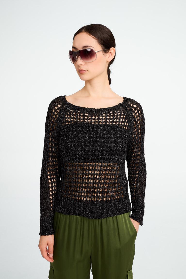 jane lushka Summer cotton pullover 25041 Black