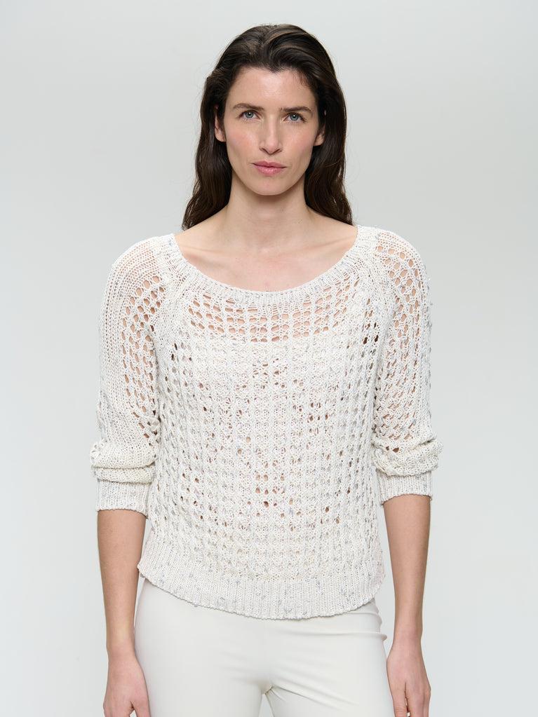 Jane Lushka Summer Cotton Pullover 25041 Off White