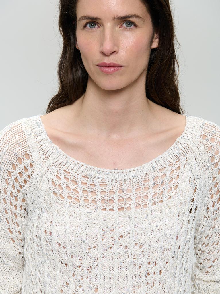 Jane Lushka Summer Cotton Pullover 25041 Off White