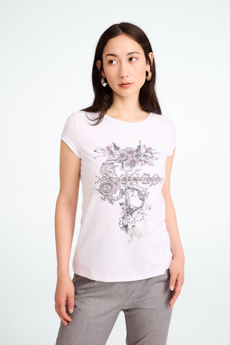 Jane Lushka T-shirt Print Cotton White