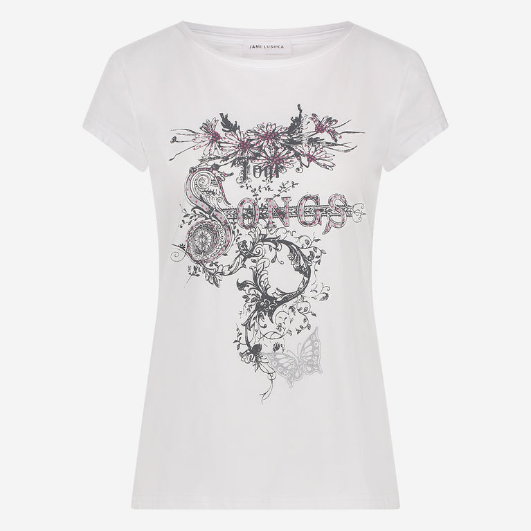 Jane Lushka T-shirt Print Cotton White