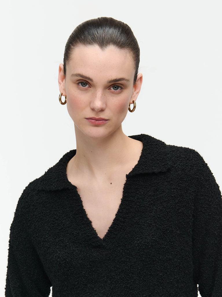 Jane Lushka Teddy Pullover Black