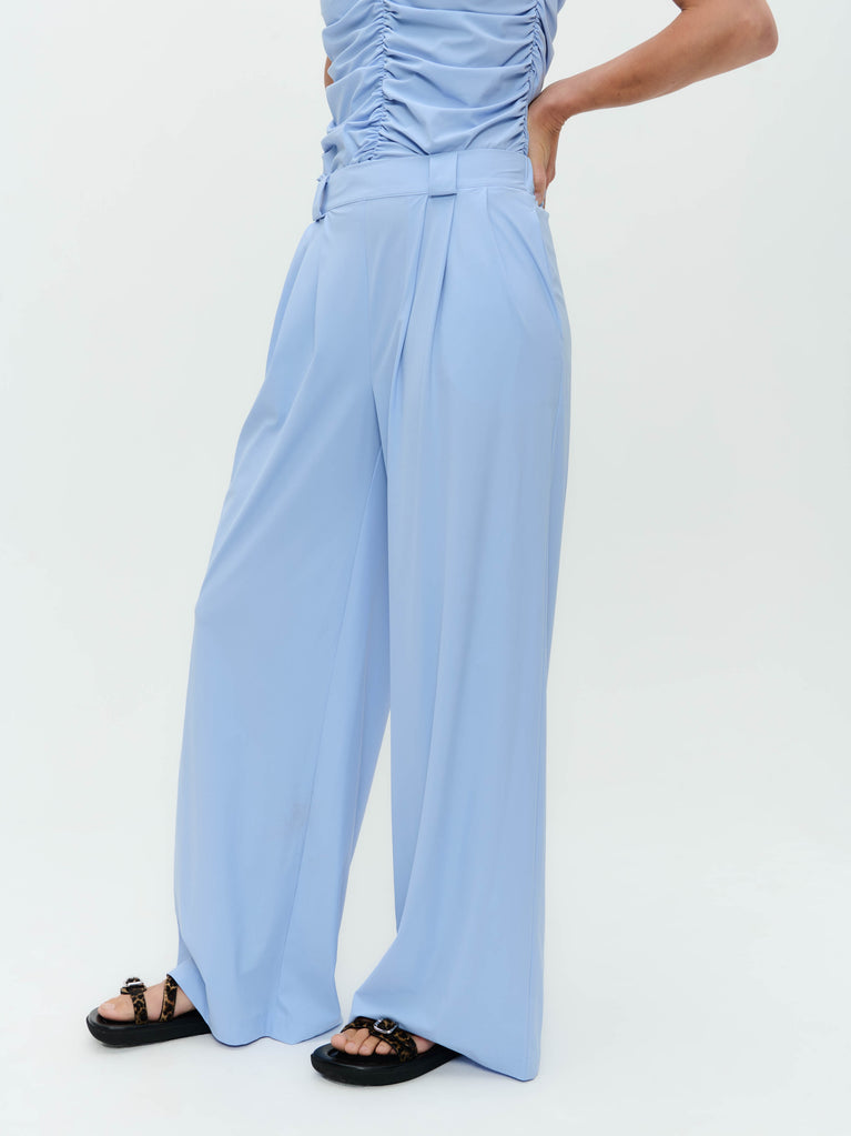 Jane Lushka Thea Pants Technical Jersey Mid Blue