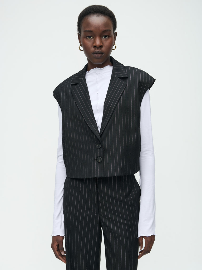 Jane Lushka Tilly Vest Black