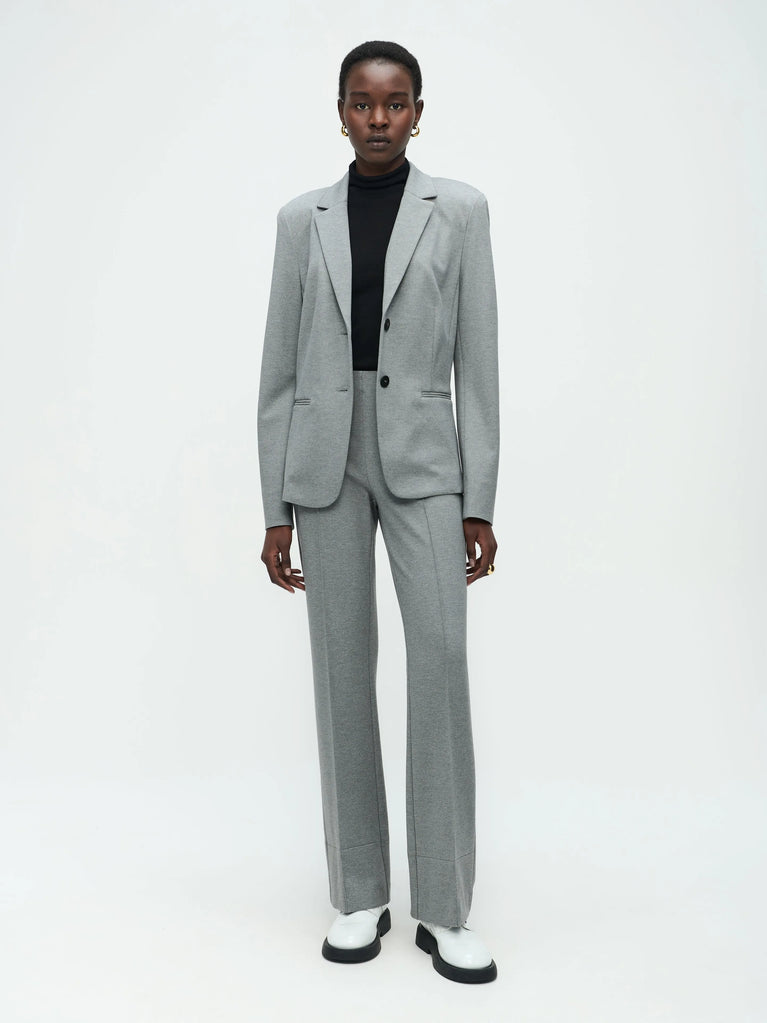 Jane Lushka Tom Terry Jersey Blazer Grey Melange