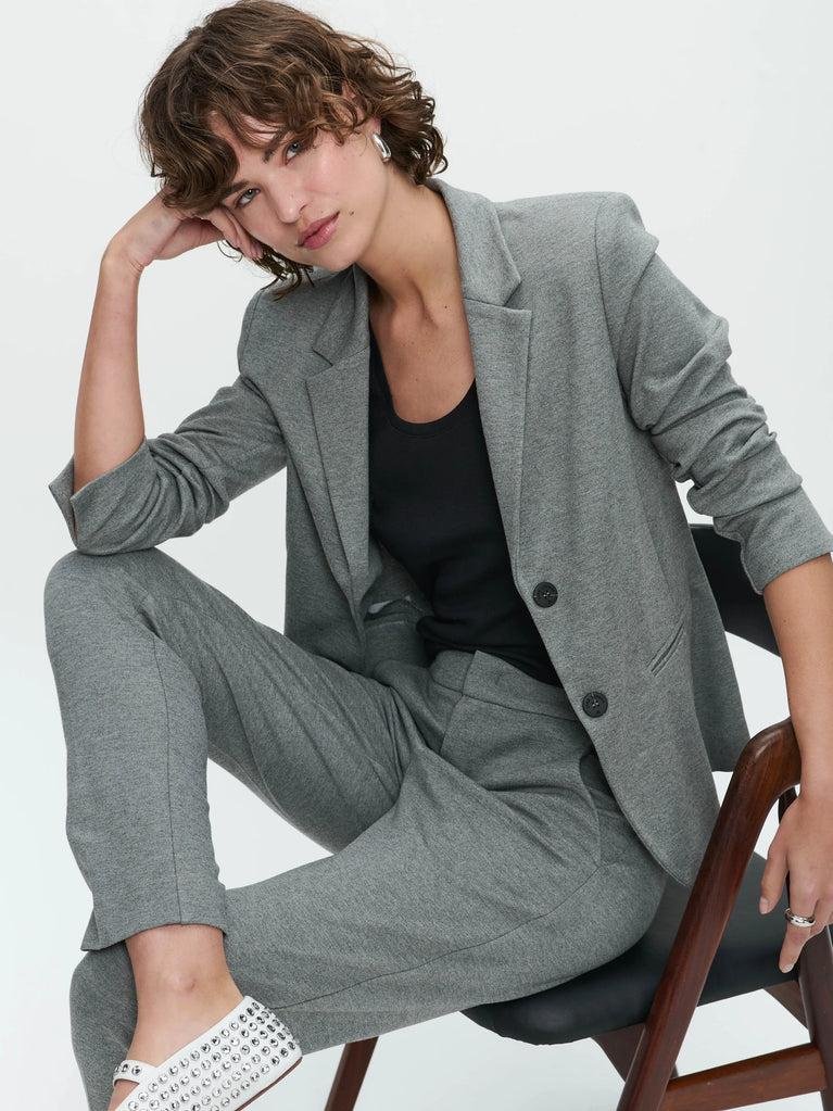 jane lushka Tom Terry jersey Blazer Grey Melange